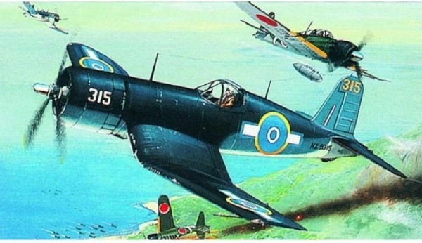 Plastový model lietadla F4U-1 Corsair na zostavenie