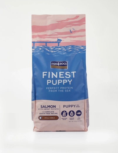 Granule pre malé šteniatka z lososa so sladkými zemiakmi 6 kg FISH4DOGS