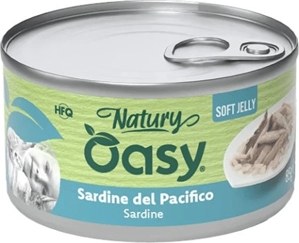 Oasy Natury Soft Jelly sardinka 85 g – doplnkové krmivo pre dospelé mačky