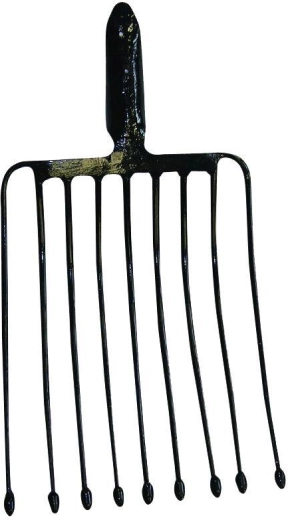 Vidly na zemiaky s 9 hrotmi bez násady