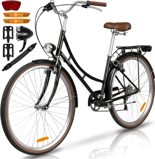 Dámsky mestský bicykel Avilo black