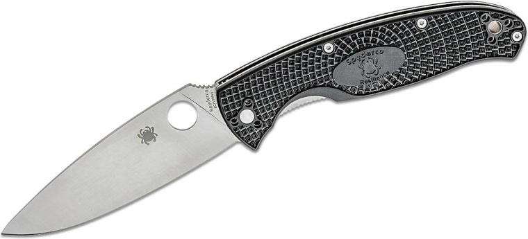 Zatvárací nôž Spyderco Resilience Lightweight 10,7 cm, čierny FRN