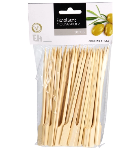 Bambusové špajdle 15 cm – sada 50 ks