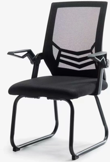 Ergonomická kancelárska a konferenčná stolička zo sieťoviny, čierna