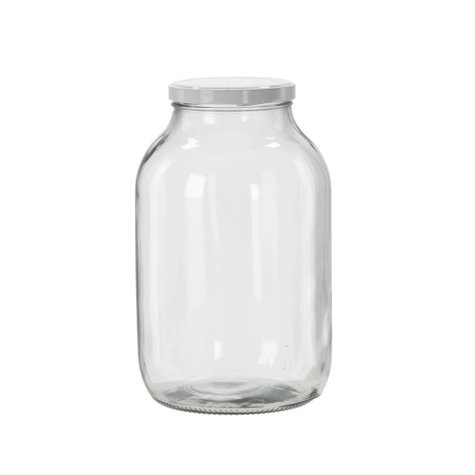 Zaváraninový pohár 4 l s bielym skrutkovacím viečkom