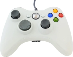 Biely ovládač Dual Shock Xbox štýlu