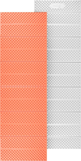 Skladacia penová karimatka s hliníkovou reflexnou vrstvou oranžová