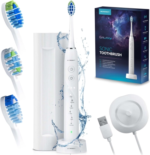Sonická zubná kefka Berdsen Galaxy biela