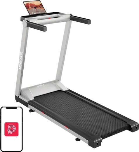 DeerRun A1 Pro skladací elektrický bežecký pás strieborný