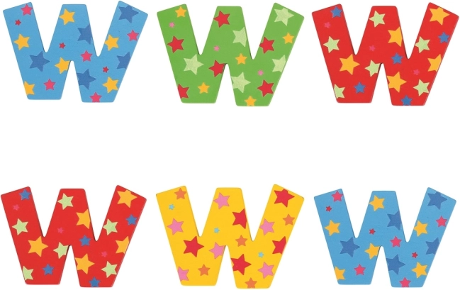 Hviezdičkové písmenko Bigjigs Toys W