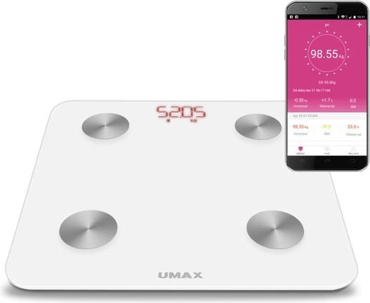 Chytrá osobná váha UMAX Smart Scale US20M s analýzou tela a Bluetooth