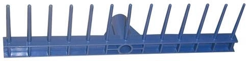 Plastové hrable 48 × 13 cm, 13 zubov bez násady