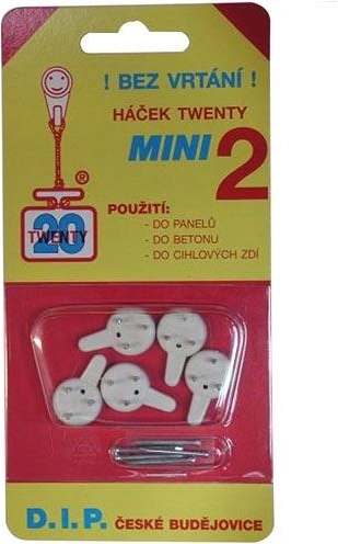 Háčik TW. Mini II PH biely (5 ks)