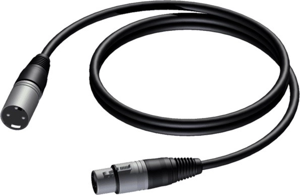 Symetrický mikrofónny kábel XLR samec – XLR samica 3 m