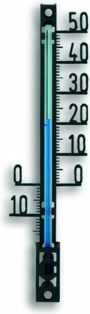 TFA vonkajší analógový teplomer z plastu, čierny, XS