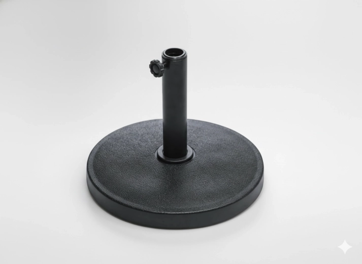 Betónová základňa pre slnečník 12 kg – čierna