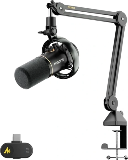 Maono PD200WS dynamický mikrofón USB/XLR/2,4 GHz (čierny)