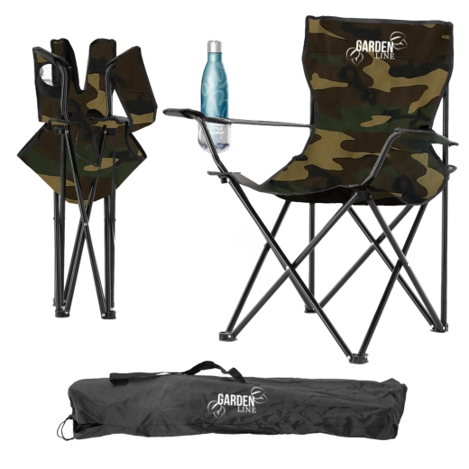 Skladacia turistická a rybárska stolička moro 50 × 50 × 80 cm