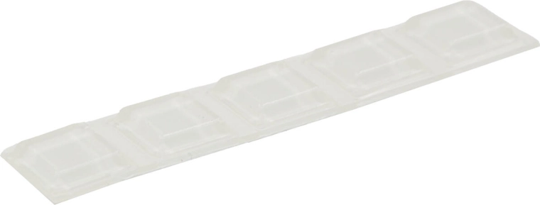 Samolepiaci číry doraz štvorcový 12,7 × 12,7 × 3 mm, sada 5 ks