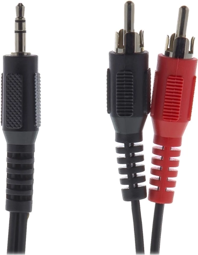 Sencor stereo audio kábel 3,5 mm jack na 2× RCA, 5 m