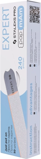 Staleks jednorazové pilníky papmAm rovné 240 grit, 50 ks