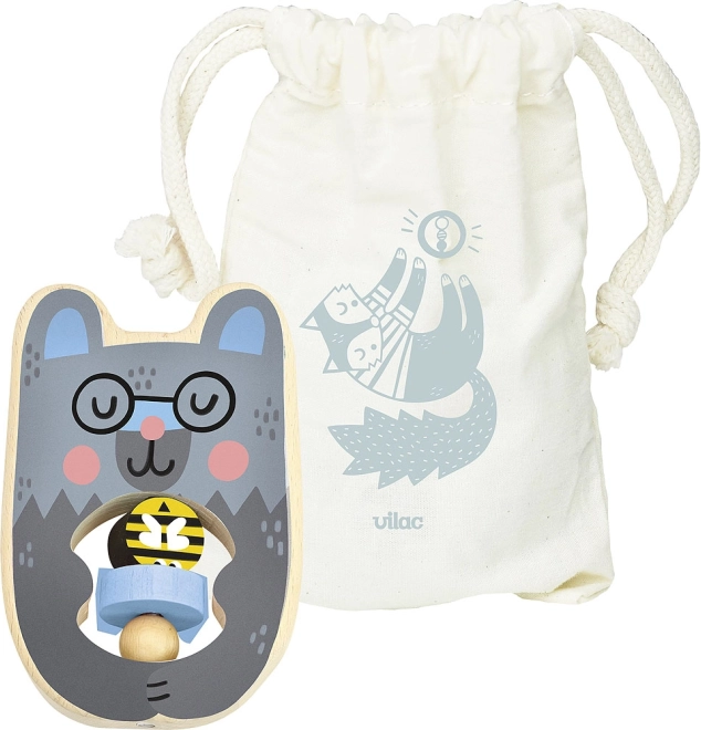 Vilac drevené hrkálka medvedík