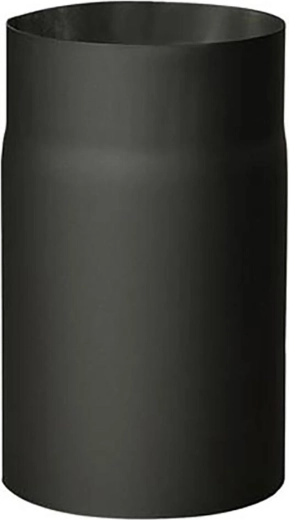 Dymová rúrka 130 mm, dĺžka 250 mm, hrúbka 1,5 mm, čierna