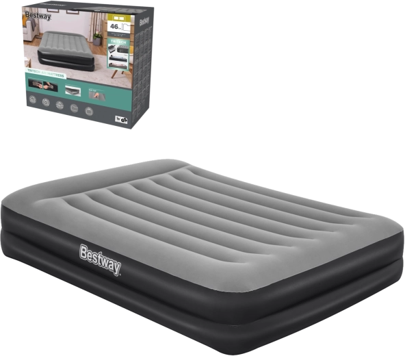 Nafukovacia posteľ BESTWAY s vstavanou AC pumpou 203 × 152 × 46 cm