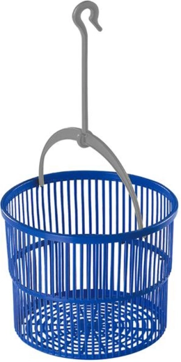 Košík na štipce na bielizeň s háčikom 19 × 19 cm