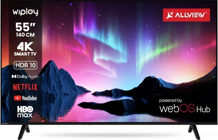 55-palcový inteligentný televízor s webOS