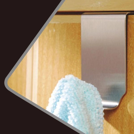 Nerezový závesný háčik na utierky 4 × 7,2 × 2,5 cm