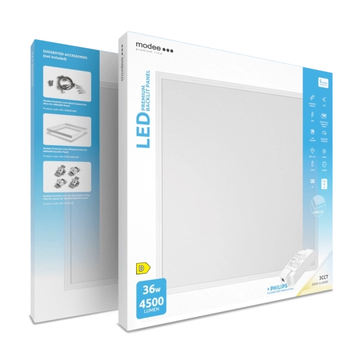 Modee Premium Line LED panel s podsvietením 60 × 60 cm 36 W 3CCT s ovládačom