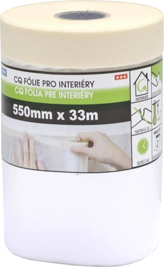 Krycia interiérová páska so zakrývacou fóliou 55 cm × 33 m