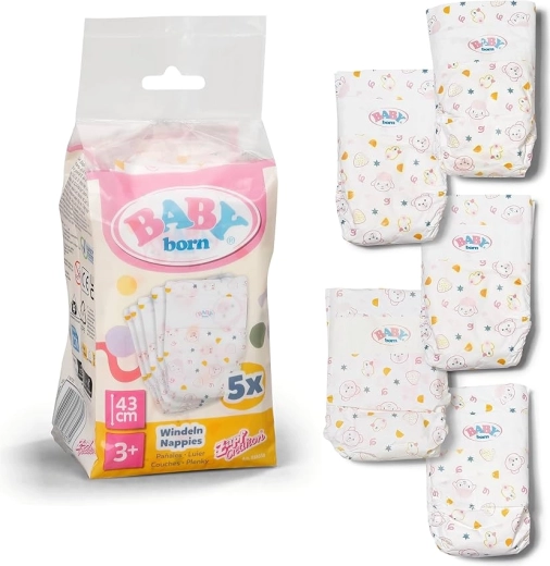 BABY born plienky pre bábiky 43 cm (5 ks)