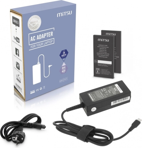 Mitsu USB-C napájací adaptér pre notebook 45 W (Power Delivery)