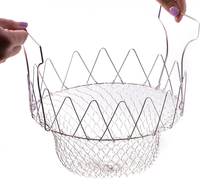 Skladací kôš, sitko na vyprážanie alebo varenie