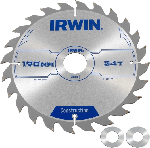 Pílový kotúč IRWIN 190 mm, 24 zubov, tenký rez na drevo