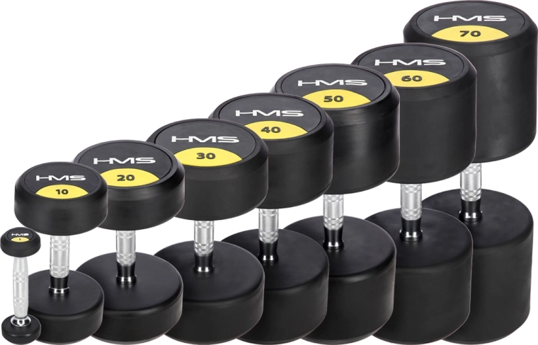 Pogumovaná jednoručná činka 1 kg HMS HG Pro