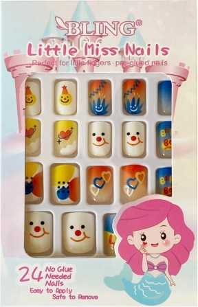 Detské umelé nechty 24 ks