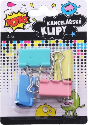 Kancelárske klipy 32 mm, sada 4 ks