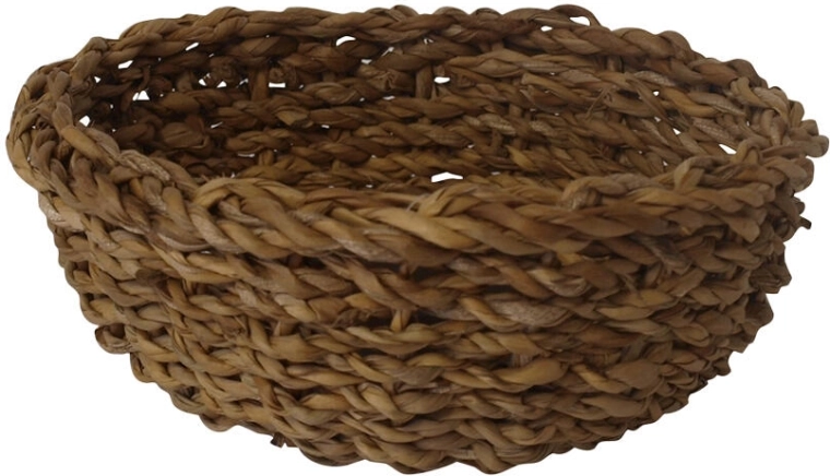 Okrúhly košík z morskej trávy stredný 25 × 11 cm