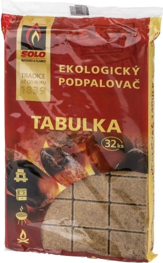 Ekologický podpaľovač Solo – tabuľky (32 ks)