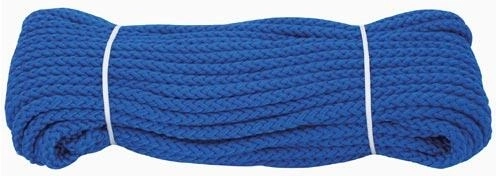 Pletené polypropylénové lano bez jadra 6 mm, farebné, 20 m