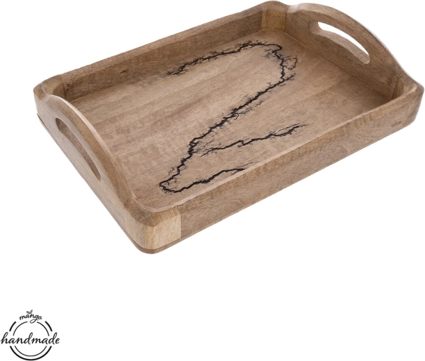 Podnos z mangového dreva electric 35,5 × 25 cm