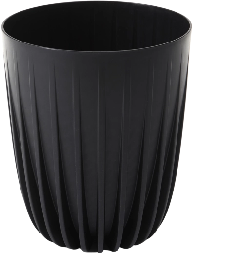 Kvetináč Mira Eco Recycled 39 cm čierny