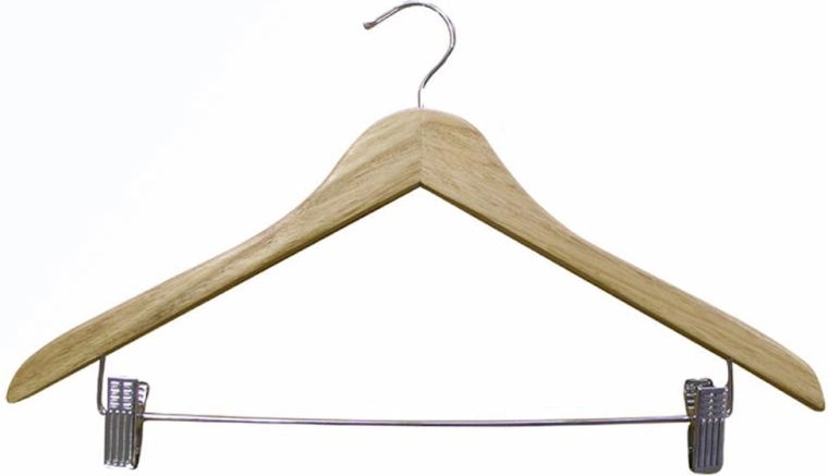 Drevené ramienko na šaty a nohavice TORO