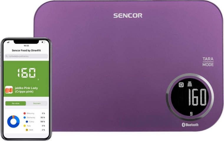 Inteligentná kuchynská váha Sencor s Bluetooth
