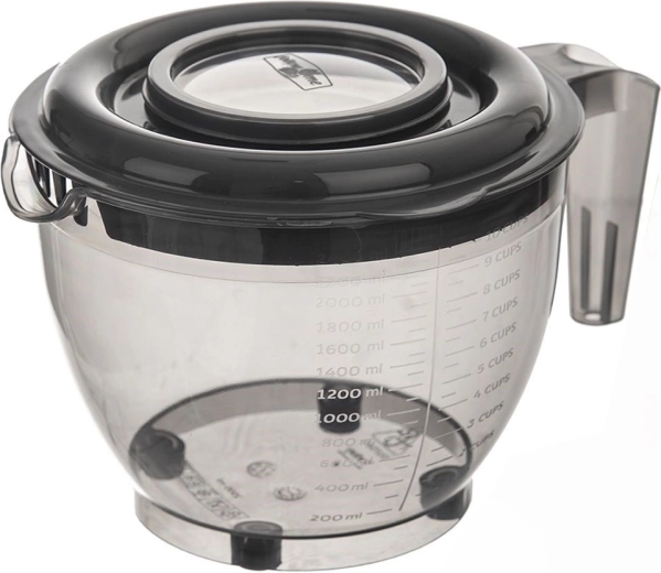 Misa na miešanie s vekom a odmerkou 2,5 l, sivá