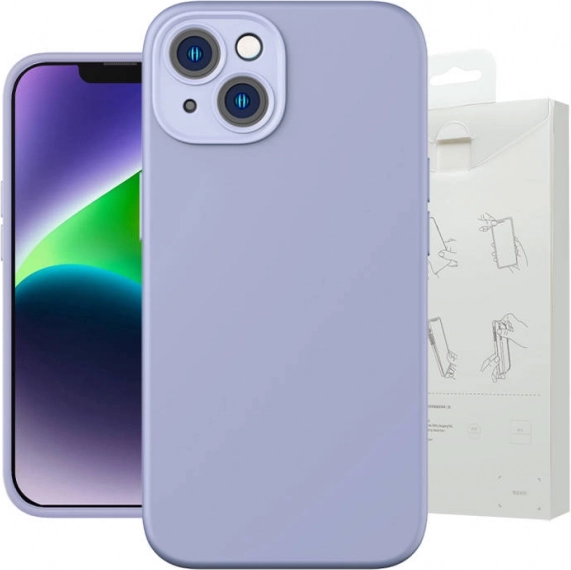 Púzdro Baseus Liquid Silica Gel pre iPhone 14 Plus levanduľové