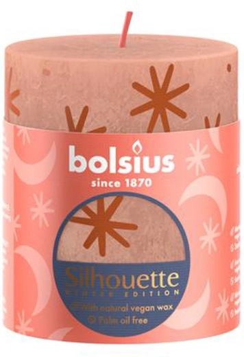 Rustikálna sviečka krémový karamel 80 × 68 mm